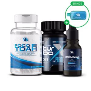 Foco & TDAH + Melatonina + TurboX Premium